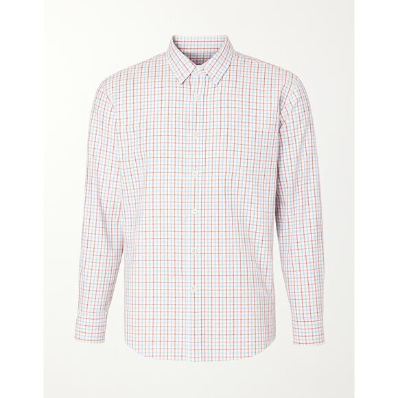 Saddlebred Men’s Classic Fit Button Down Shirt L Plaid Long Sleeve Casual Work - Picture 1 of 10